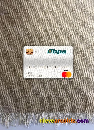 Cuba Banco popular de ahorro (bpa) bank master debit card photolook